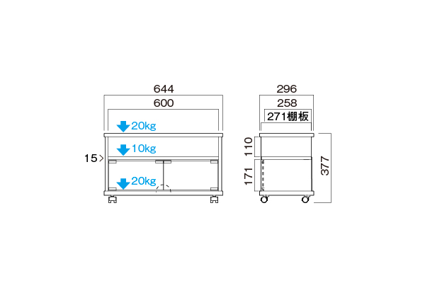 TV-SP640 テレビ台 | 製品情報 | HAMILeX（ハミレックス） | ハヤミ工