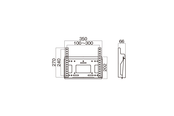 MH-451B 壁掛金具 | 製品情報 | HAMILeX（ハミレックス） | ハヤミ工産