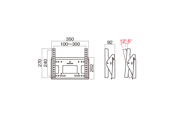 MH-453B 壁掛金具 | 製品情報 | HAMILeX（ハミレックス） | ハヤミ工産 