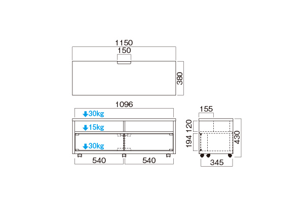 TV-HT1150B テレビ台 | 製品情報 | HAMILeX（ハミレックス） | ハヤミ